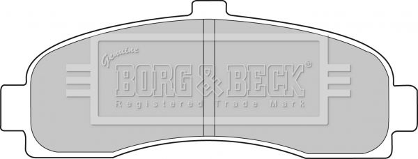 BORG & BECK Piduriklotsi komplekt,ketaspidur BBP1541